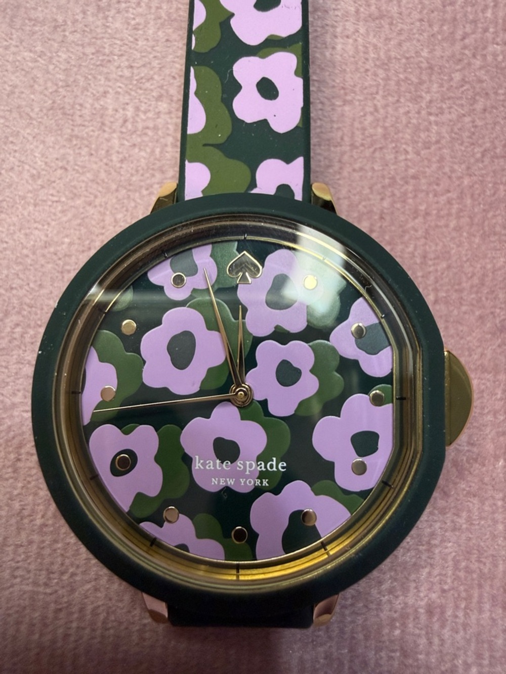kate spade Floral Green and Lavender Dial Watch
